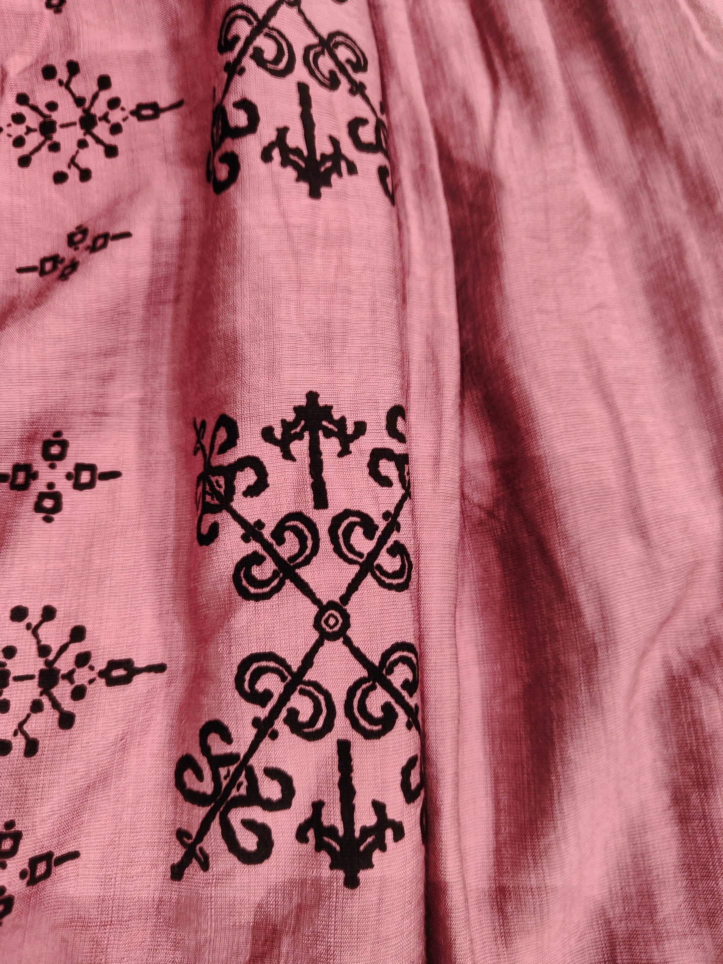Rivaya Ethnic Motifs Printed top cum dress - Pink