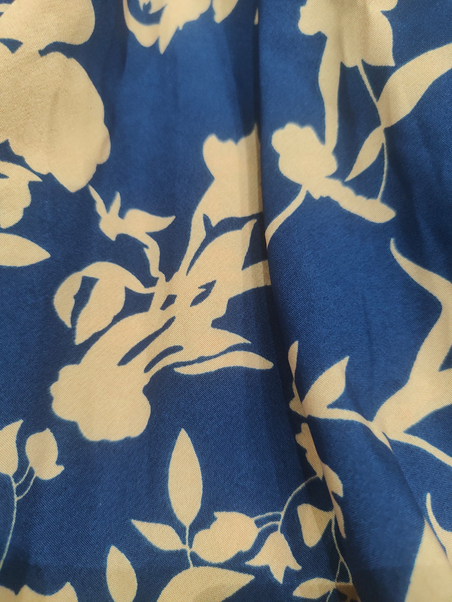 Blossom Bliss Floral delight digital print kaftan - Blue/Peach