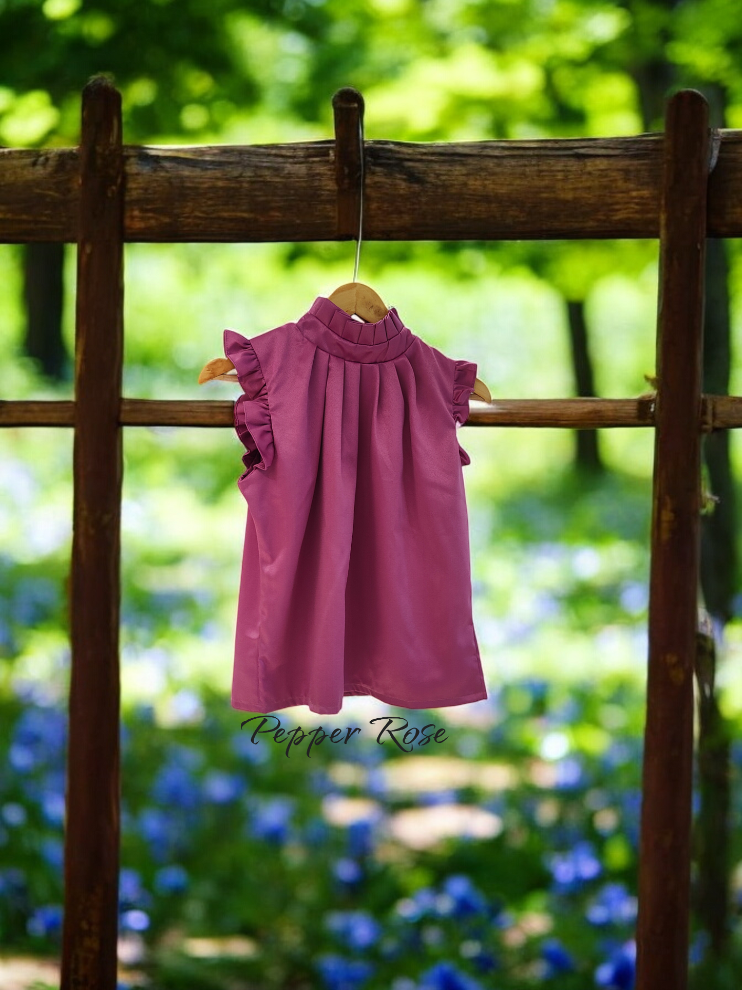 Calina Grain Texture Sleeveless top - Pink