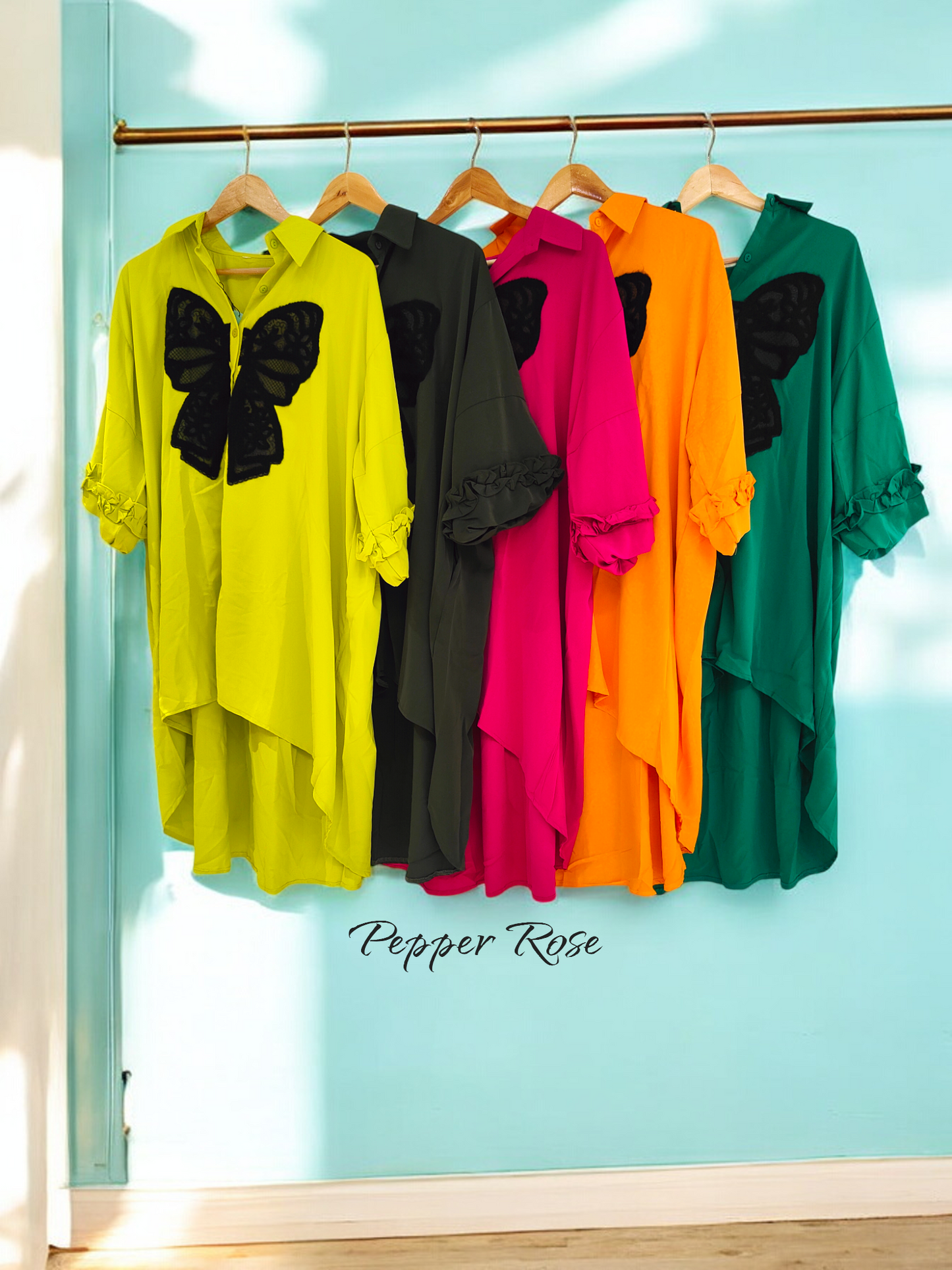 Fuchsia oversized shirt - Pink