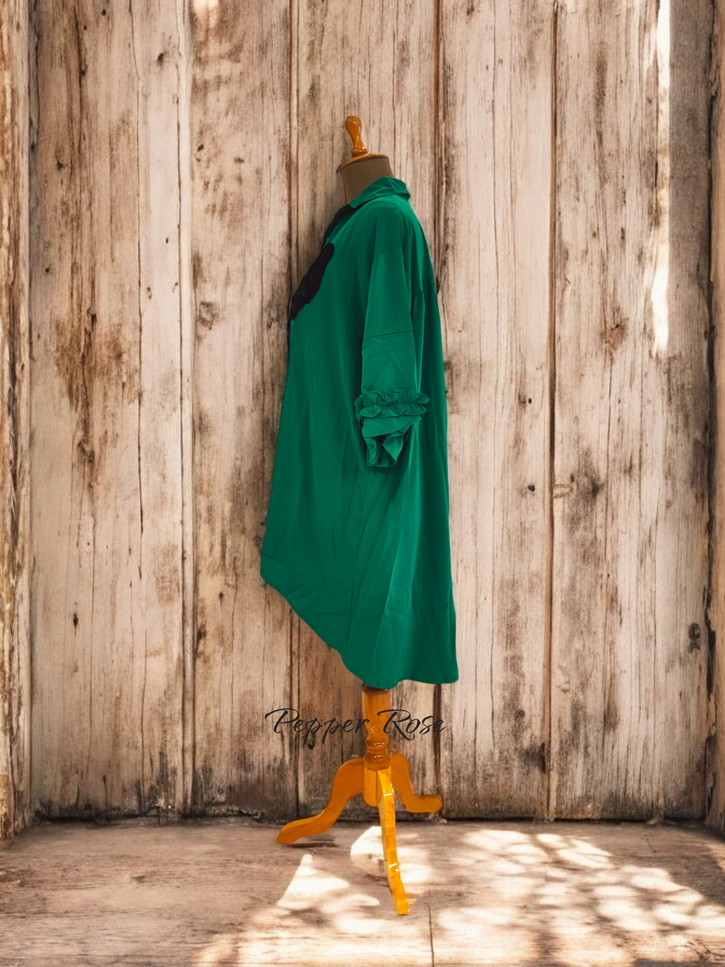 Fuchsia oversized shirt - Green