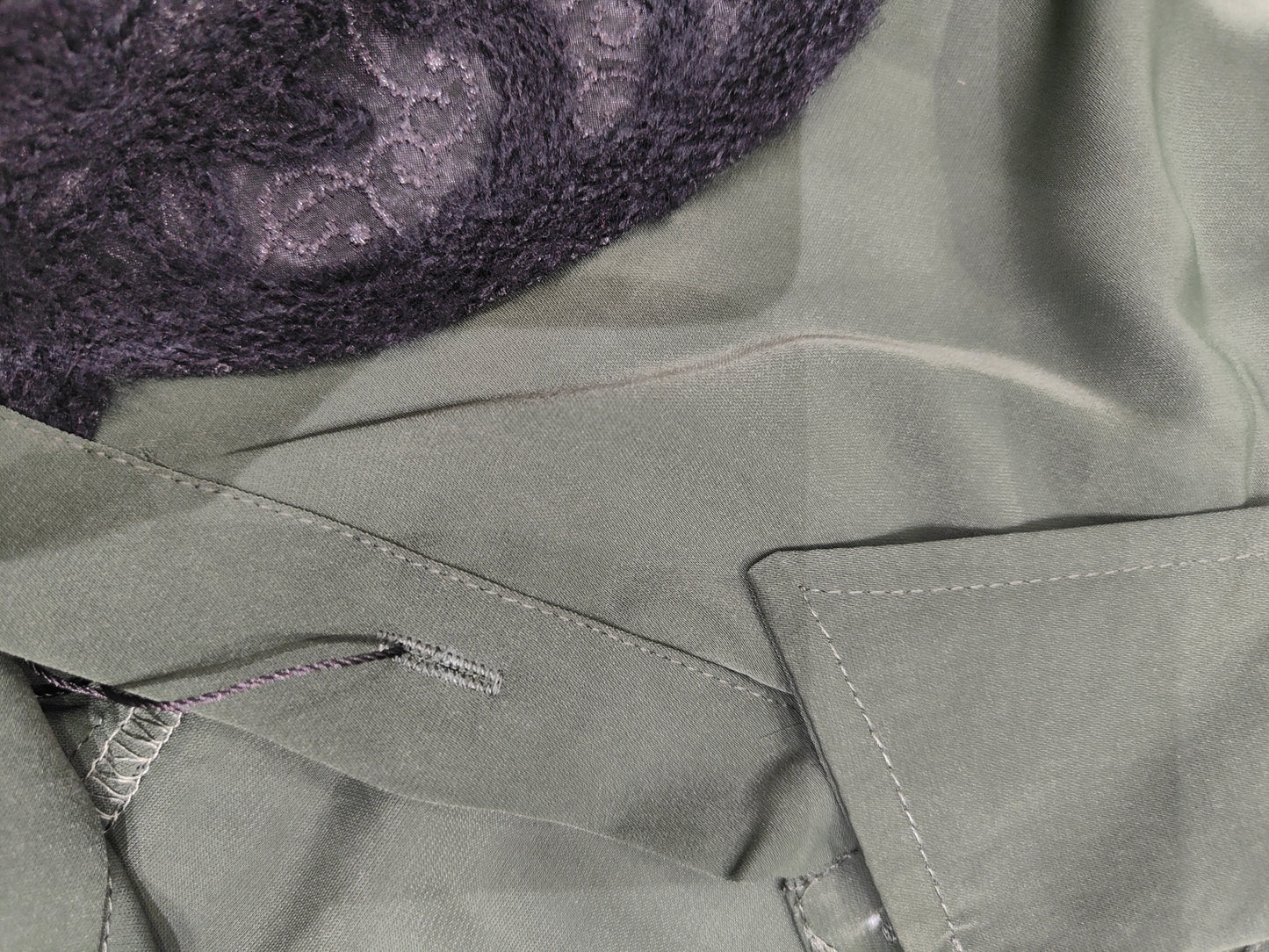 Fuchsia oversized shirt - Dark Green