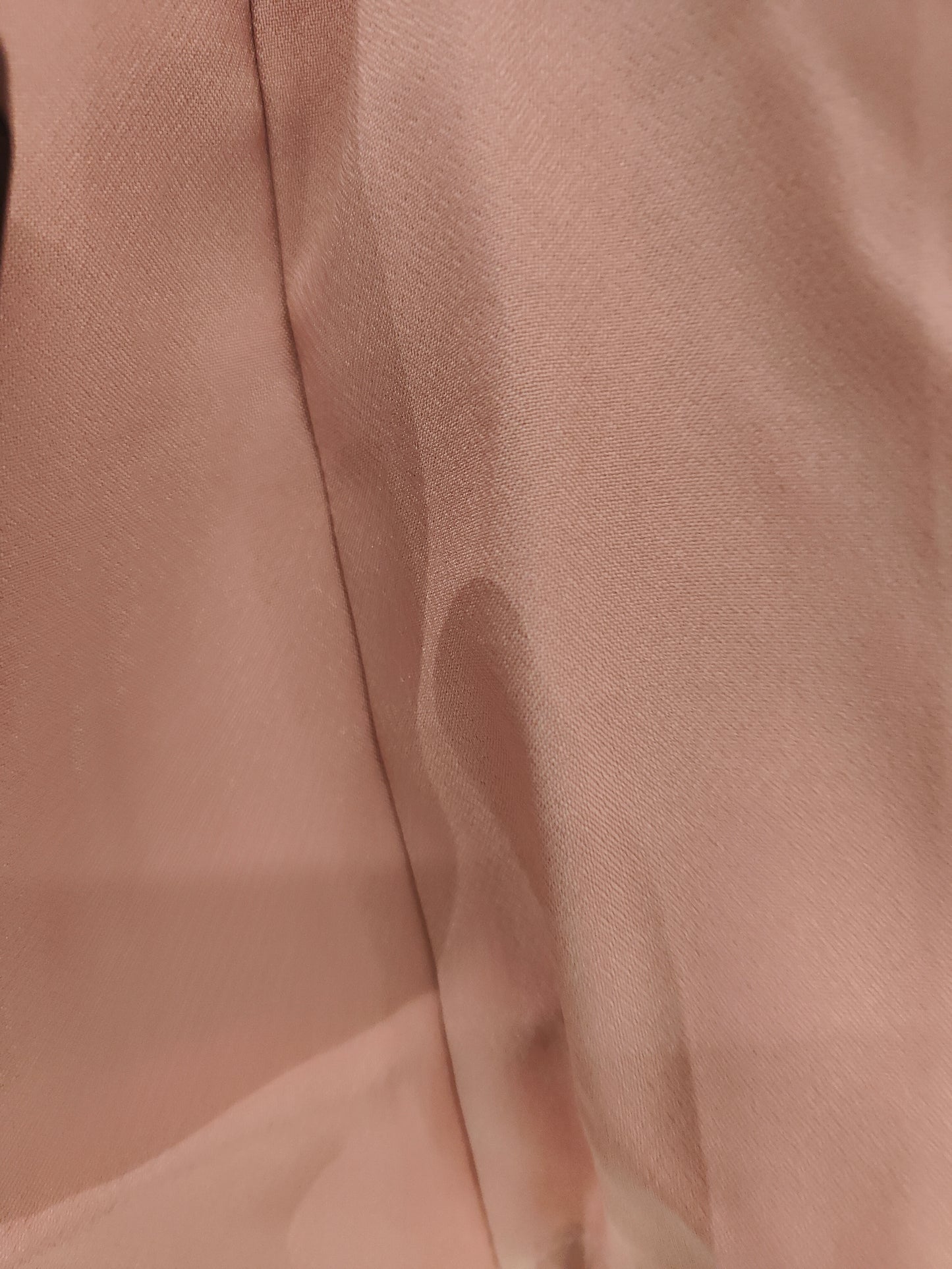 Ava Grain Texture Hem Top with Puff Sleeves - Peach