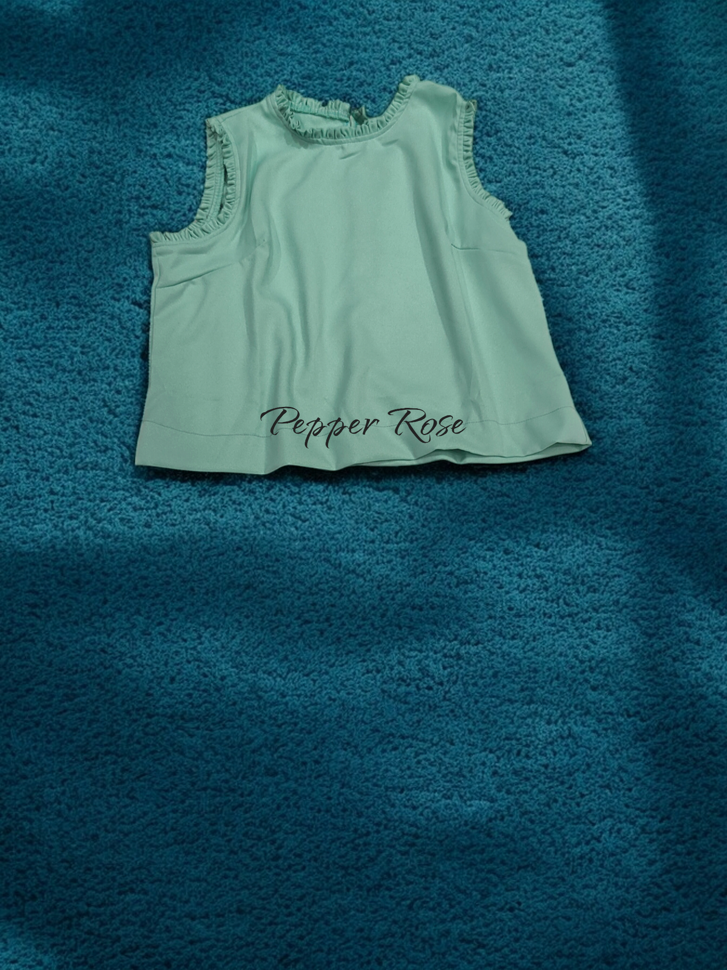 Cami Grain Texture Sleeveless Top - Pastel Green