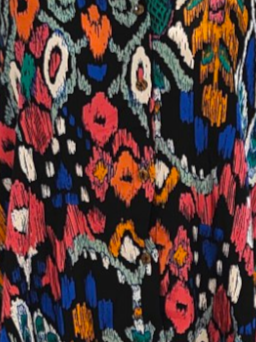Rena Colorful Shirt With Long Sleeves - Multicolor/Black