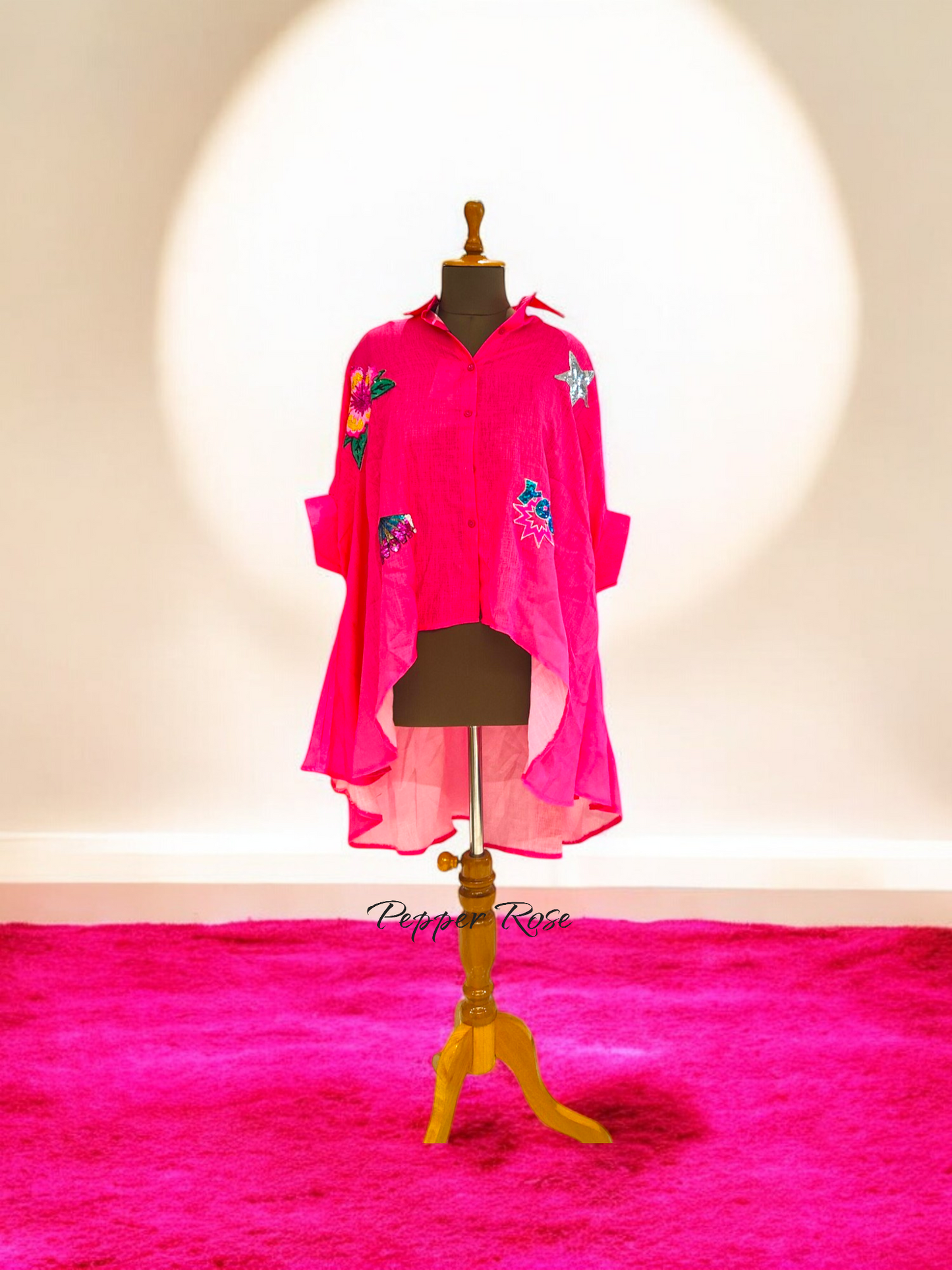 Aria oversized Shirt - Pink