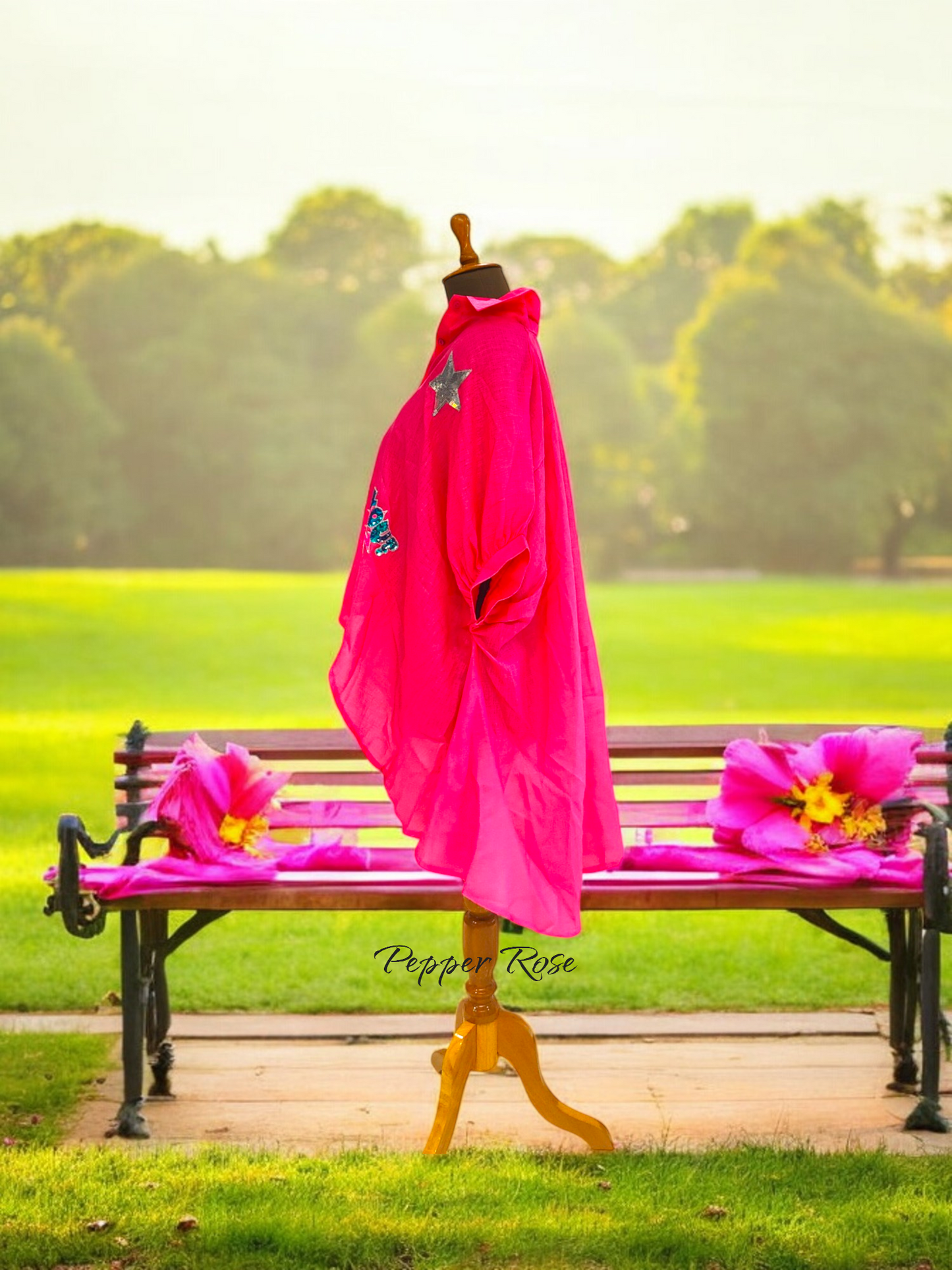 Aria oversized Shirt - Pink