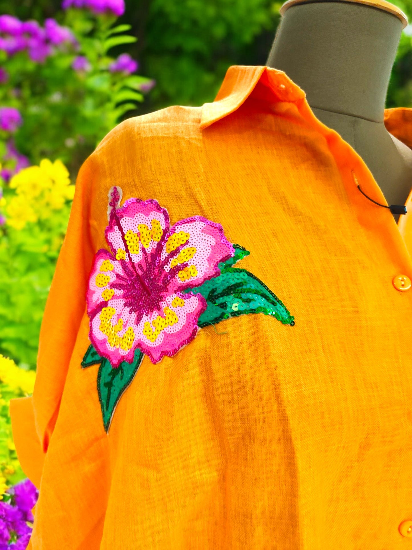 Aria oversized Shirt - Orange