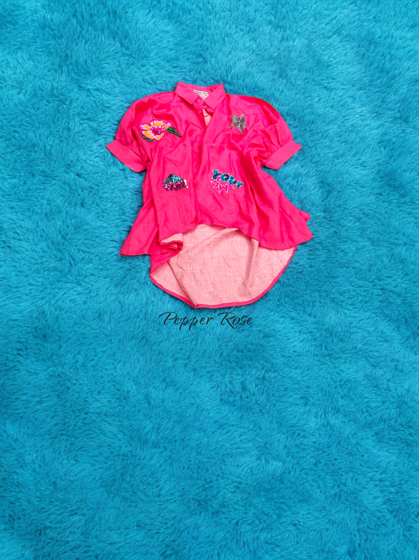 Aria oversized Shirt - Pink