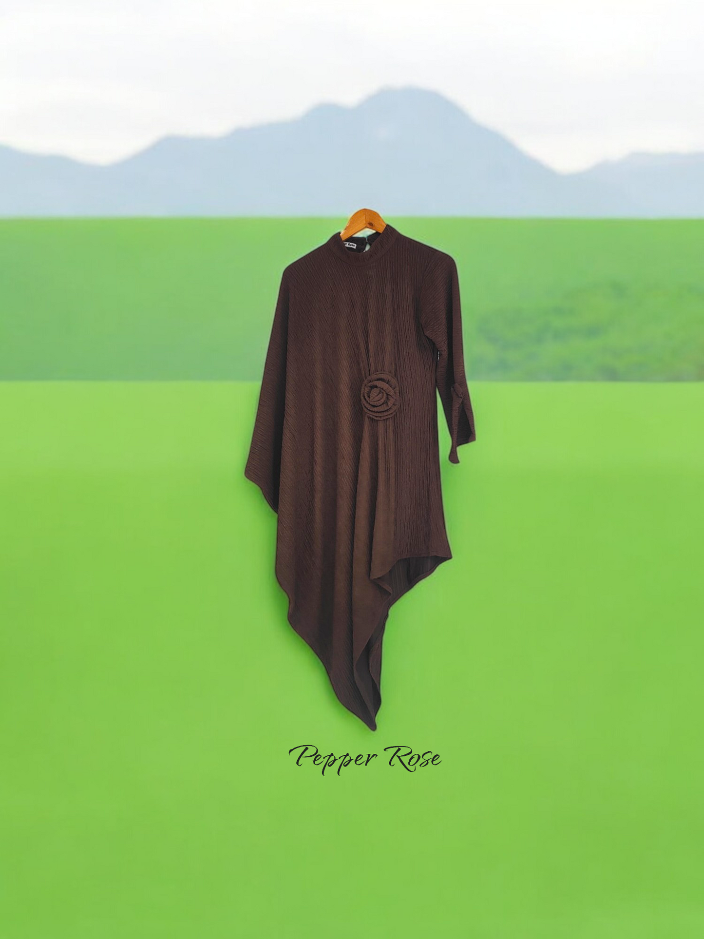 Zai oversized top cum dress - Brown