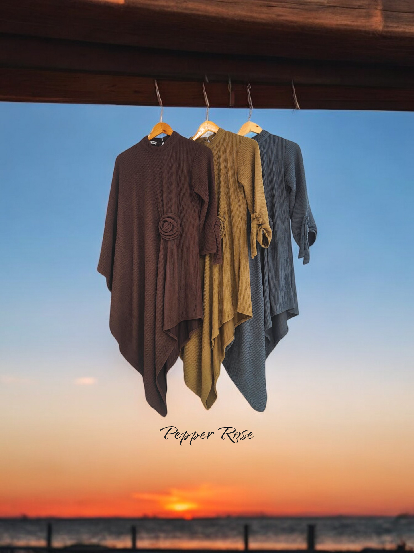 Zai oversized top cum dress - Brown