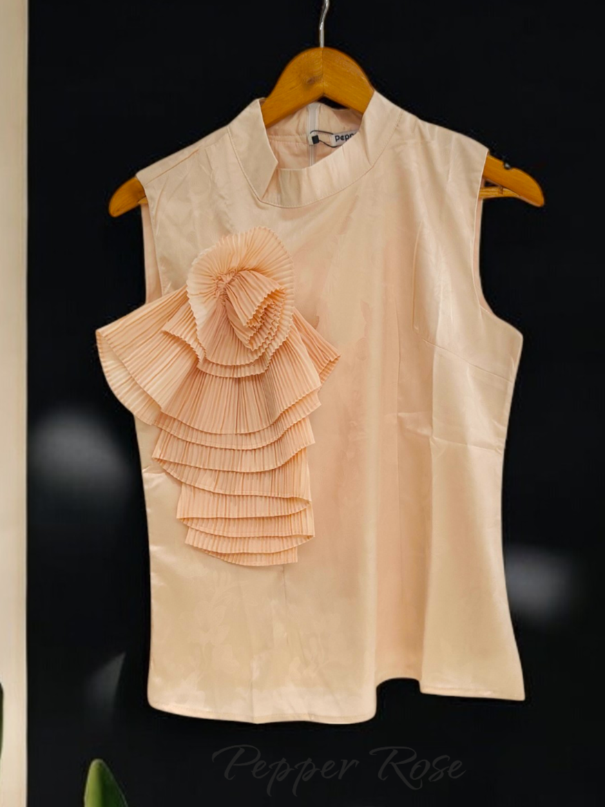 Murzansi Silk top - Peach