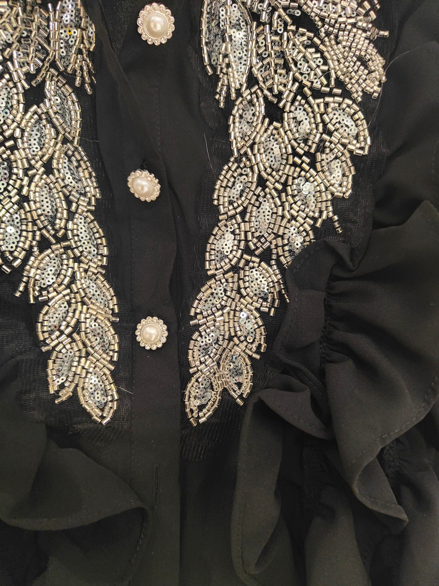 Sezonu Embellish Shirt - Black