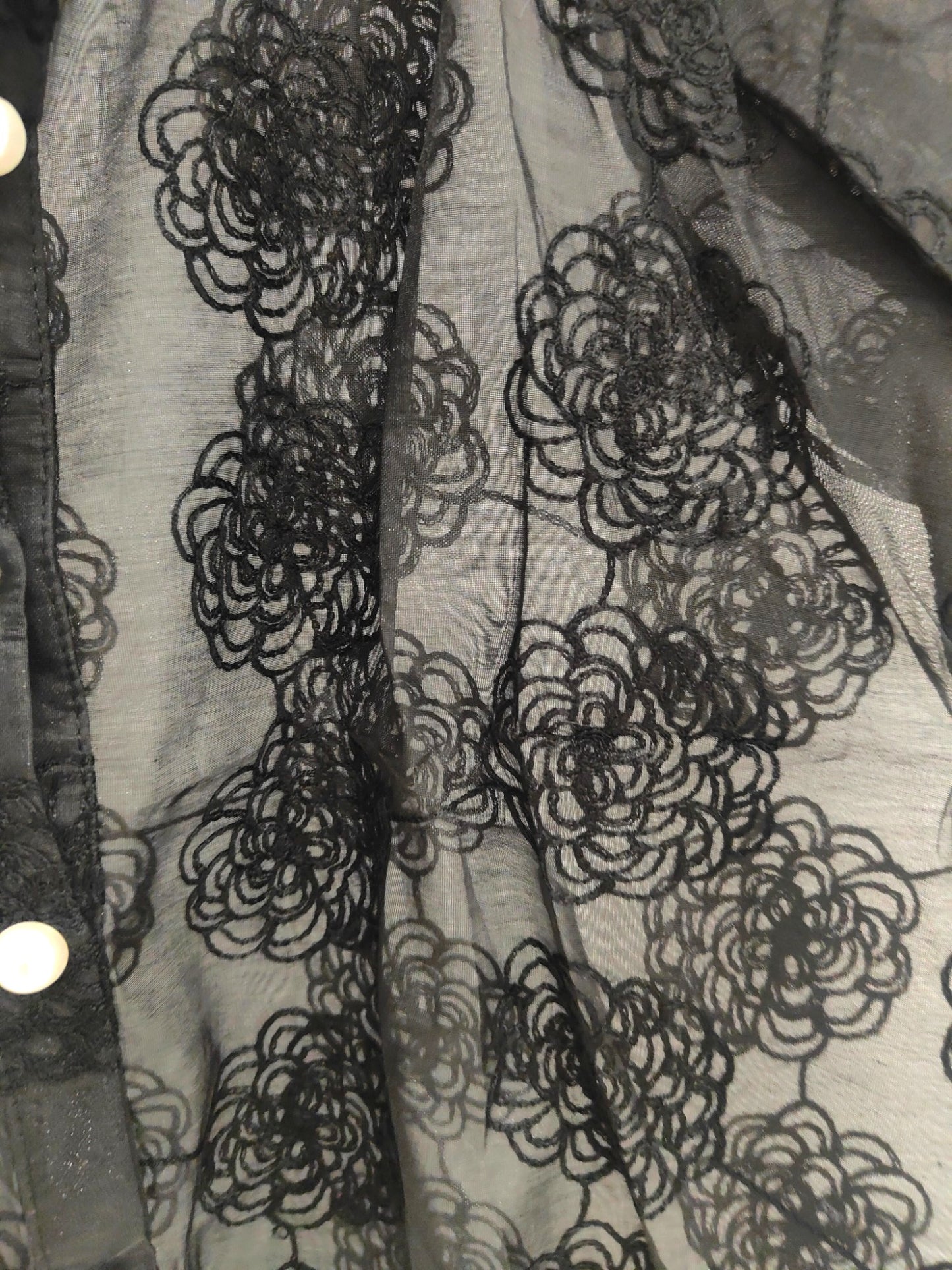 Singreiny organza shirt - Black