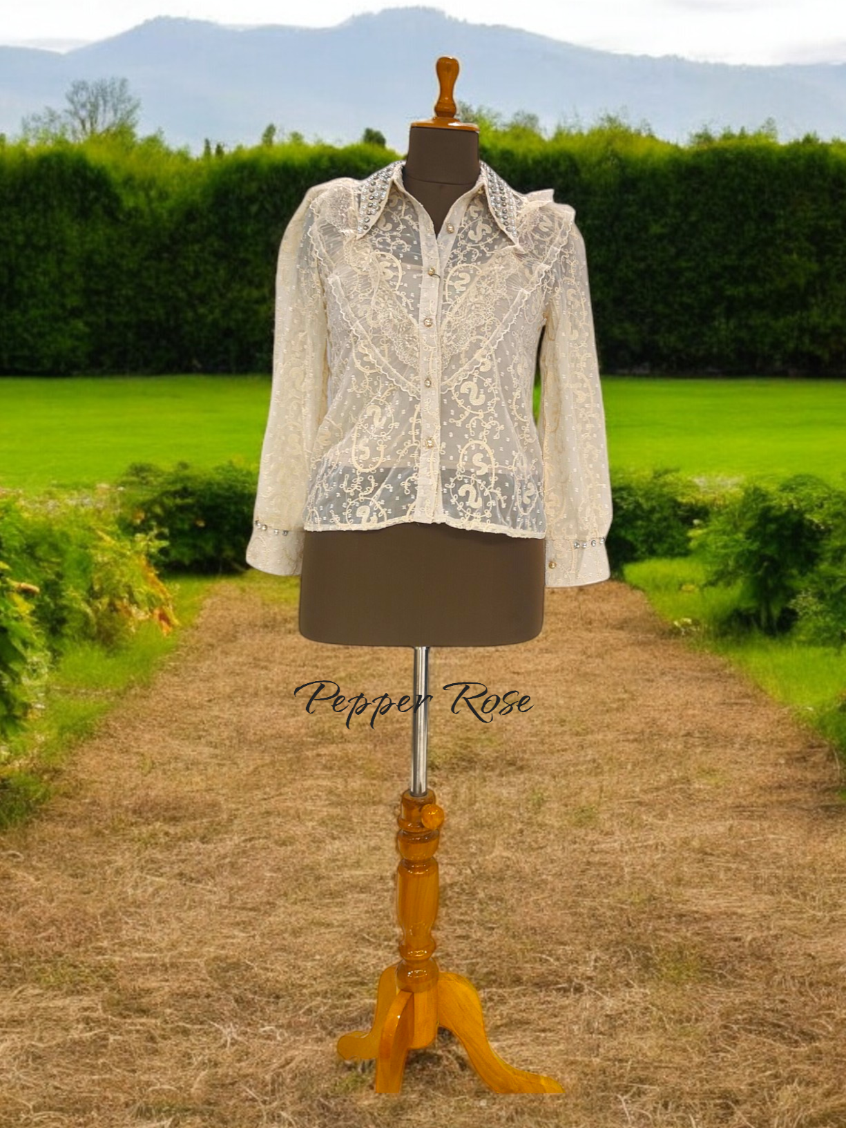 Shasmi embellished shirt - Offwhite