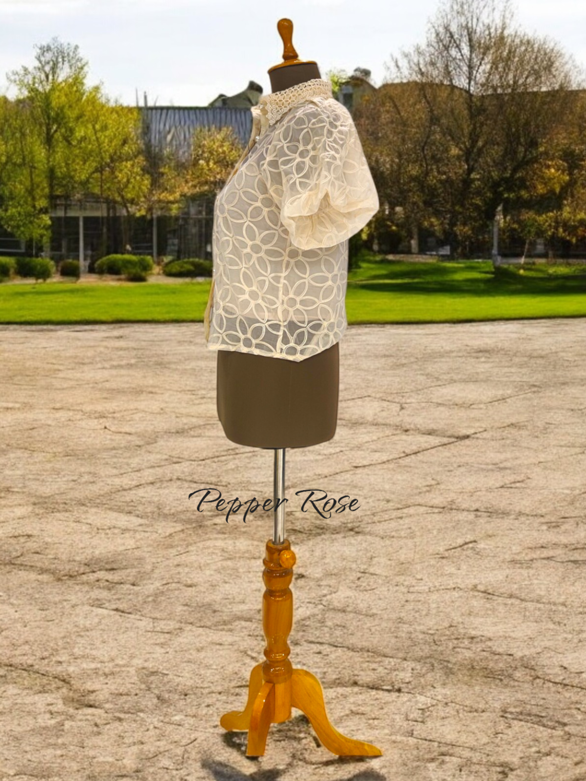 Singreiny organza shirt - Offwhite