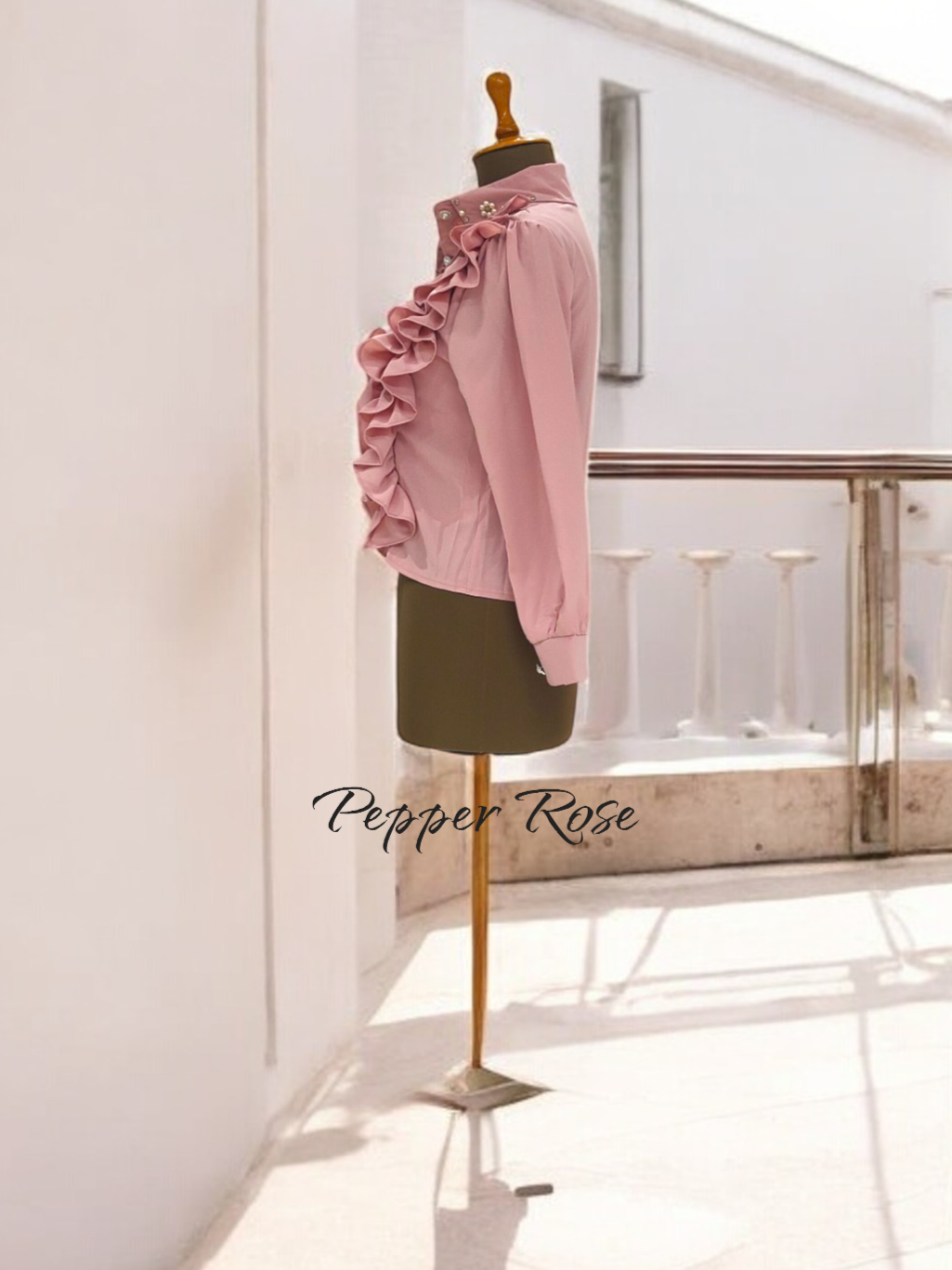 Sezonu Embellish Shirt - Pink