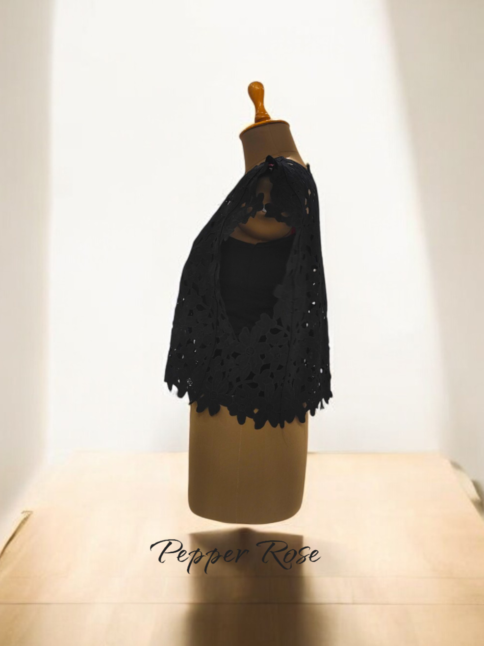 Charlotte lace top - Black