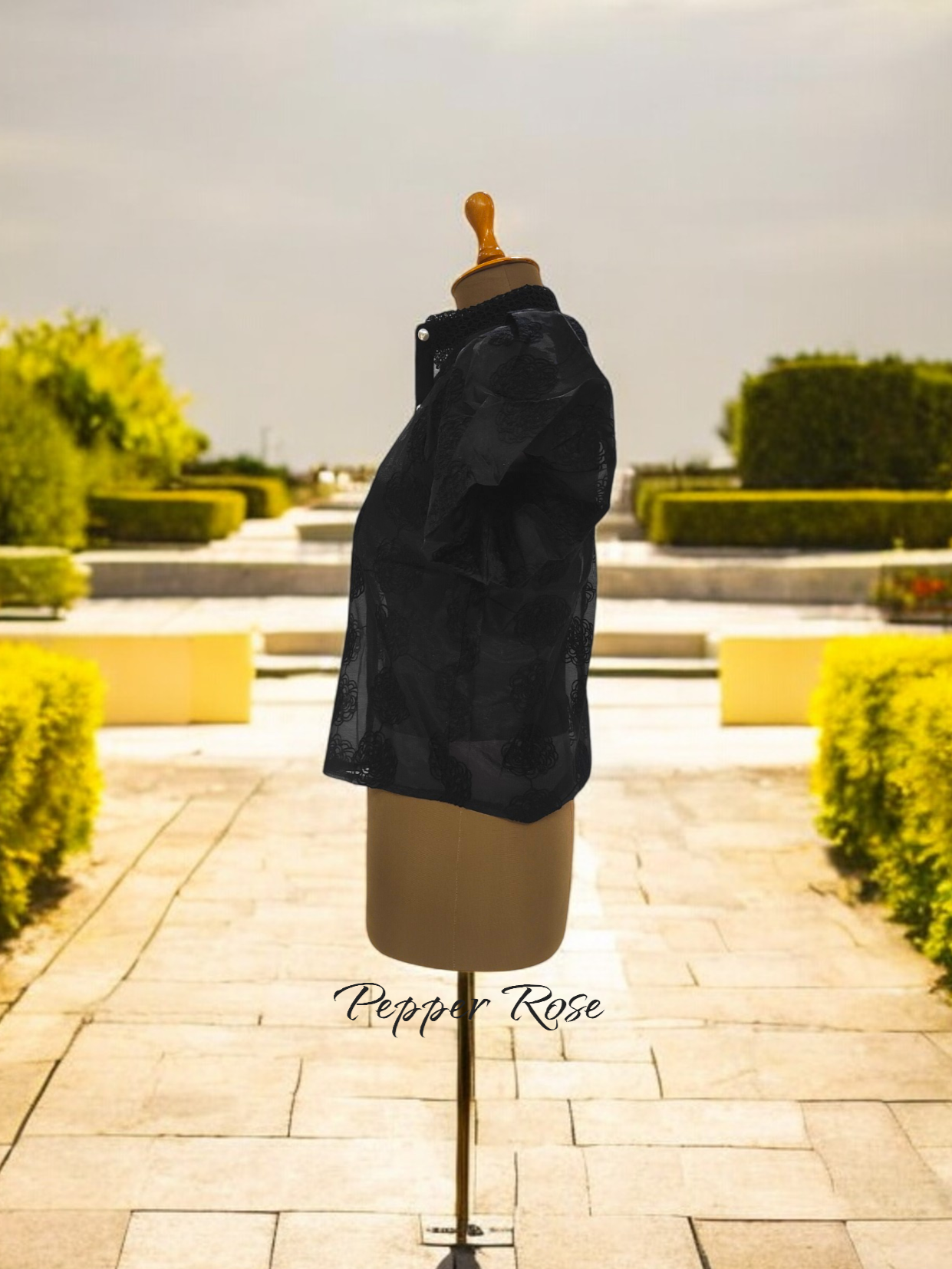 Singreiny organza shirt - Black