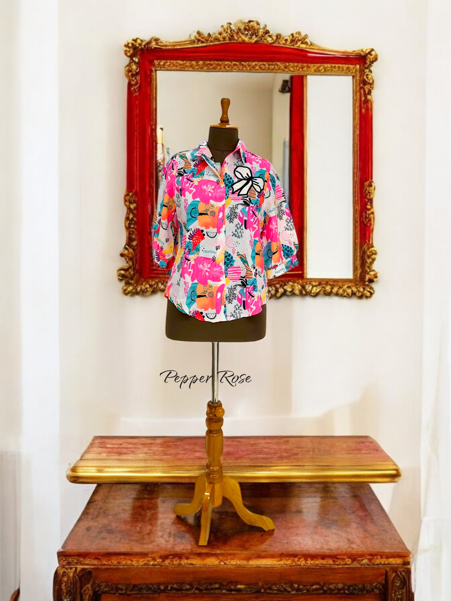 Billy Colorful Shirt With Long Sleeves - Multicolor