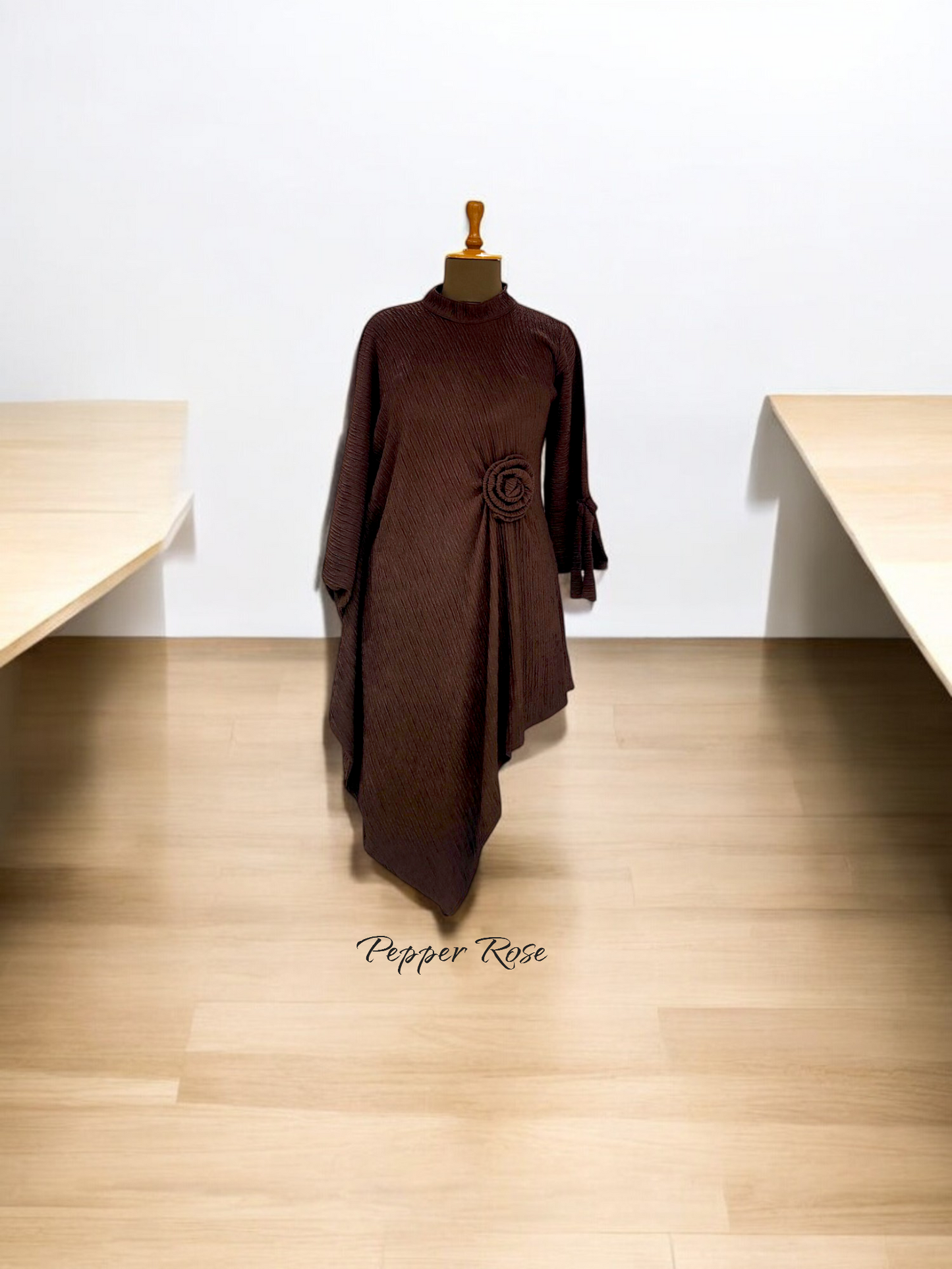 Zai oversized top cum dress - Brown