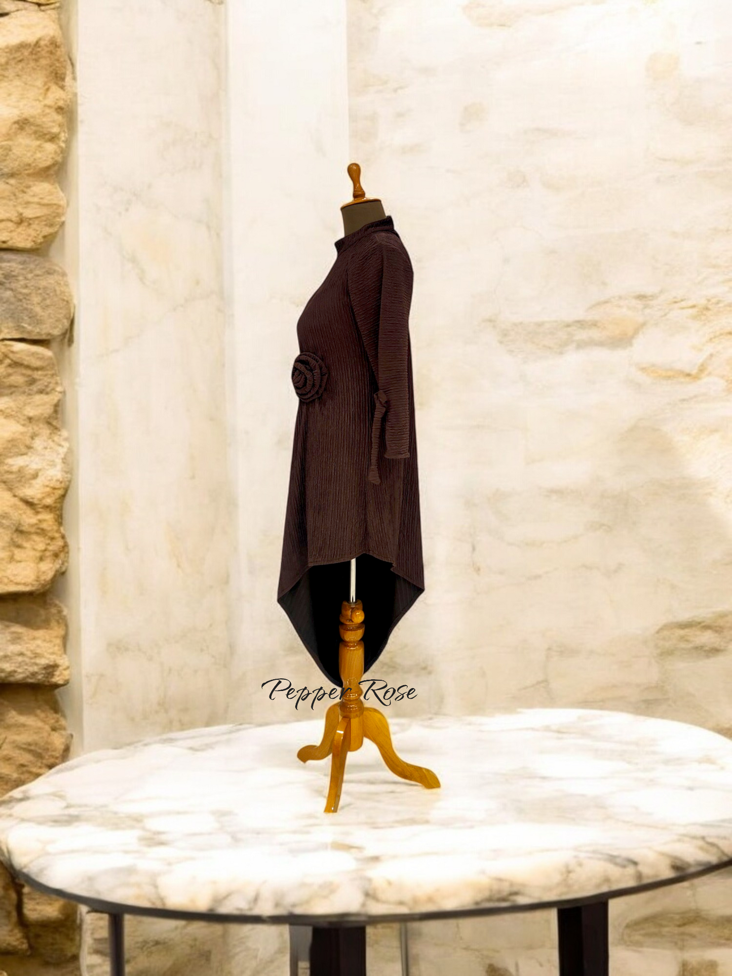 Zai oversized top cum dress - Brown