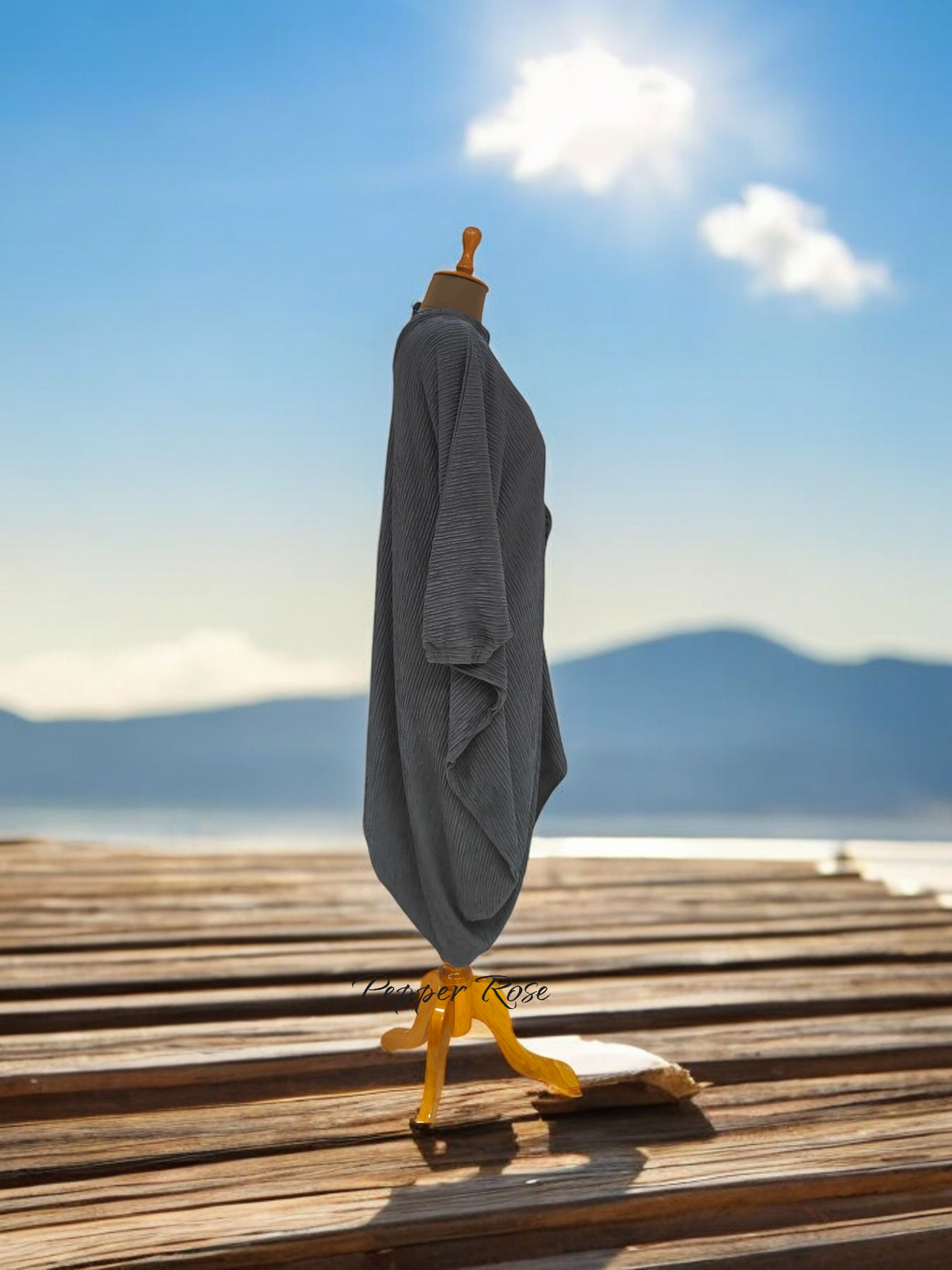 Zai oversized top cum dress - Grey