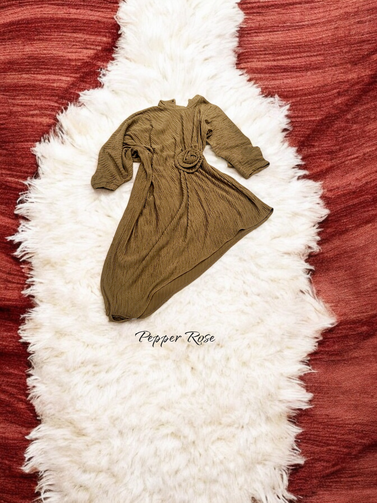 Zai oversized top cum dress - light Brown