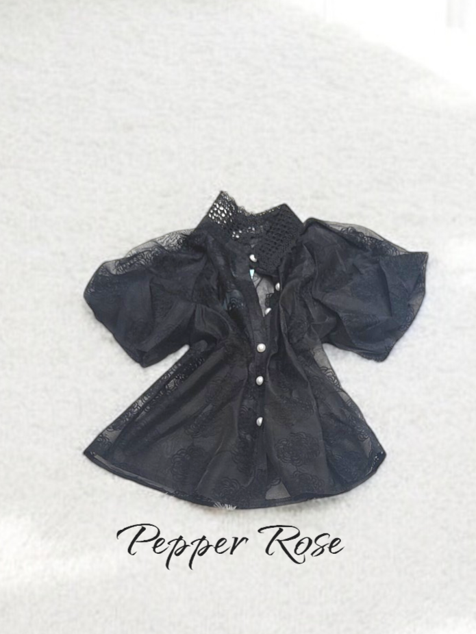 Singreiny organza shirt - Black