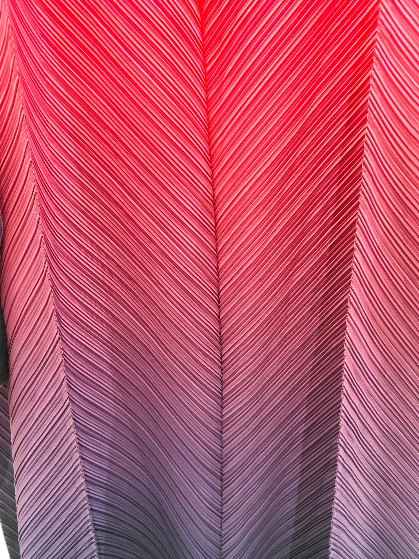 Miyake Mix shaded pleated Dress - Pink & Purple