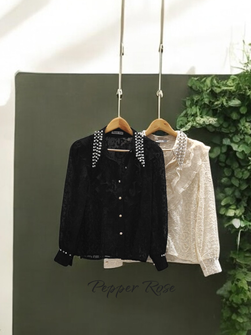 Shasmi embellished shirt - Offwhite