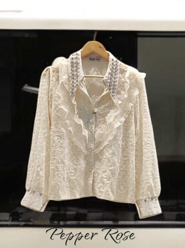 Shasmi embellished shirt - Offwhite