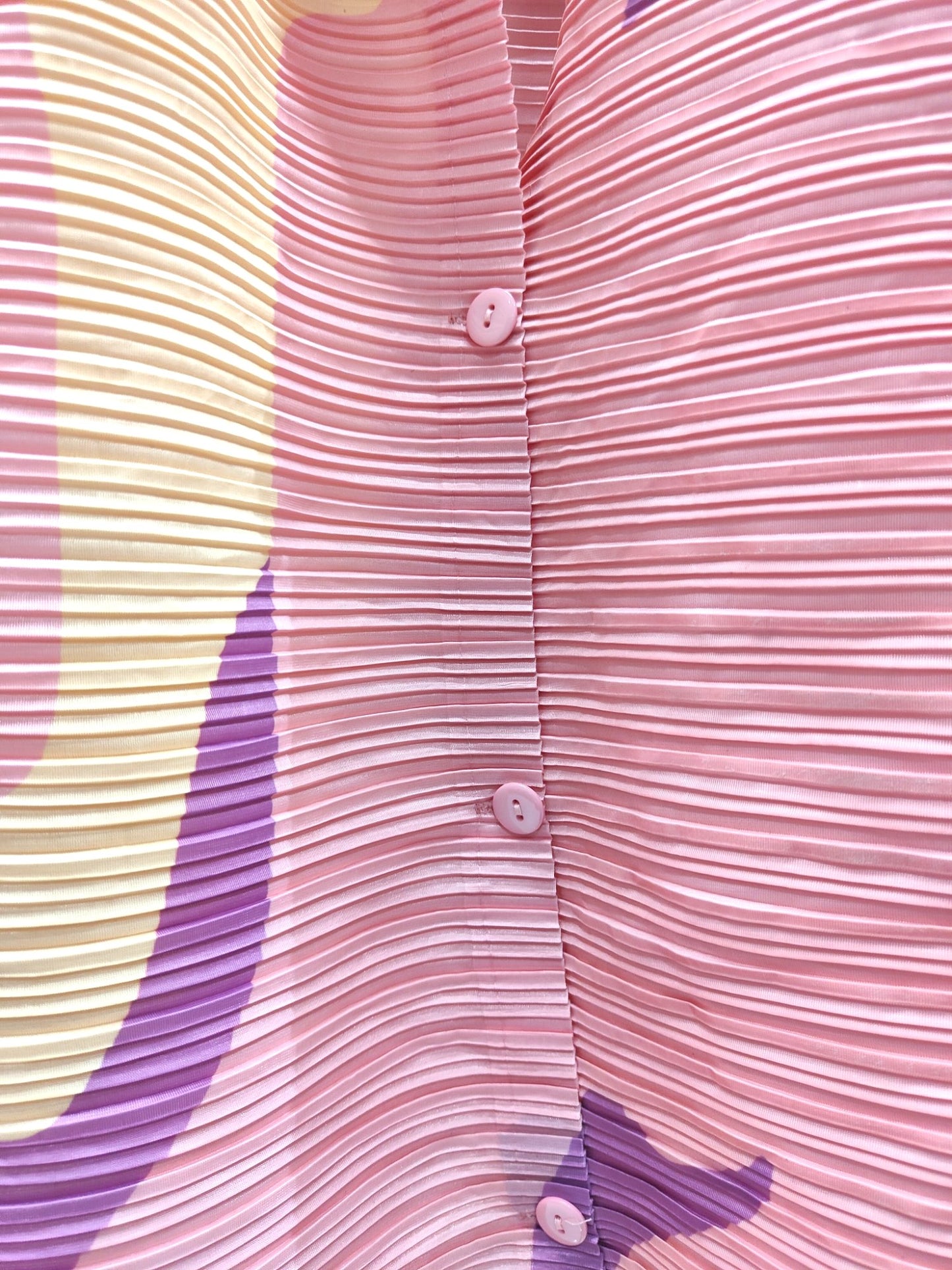 Miyake Pleated Co-Ord set - Pink