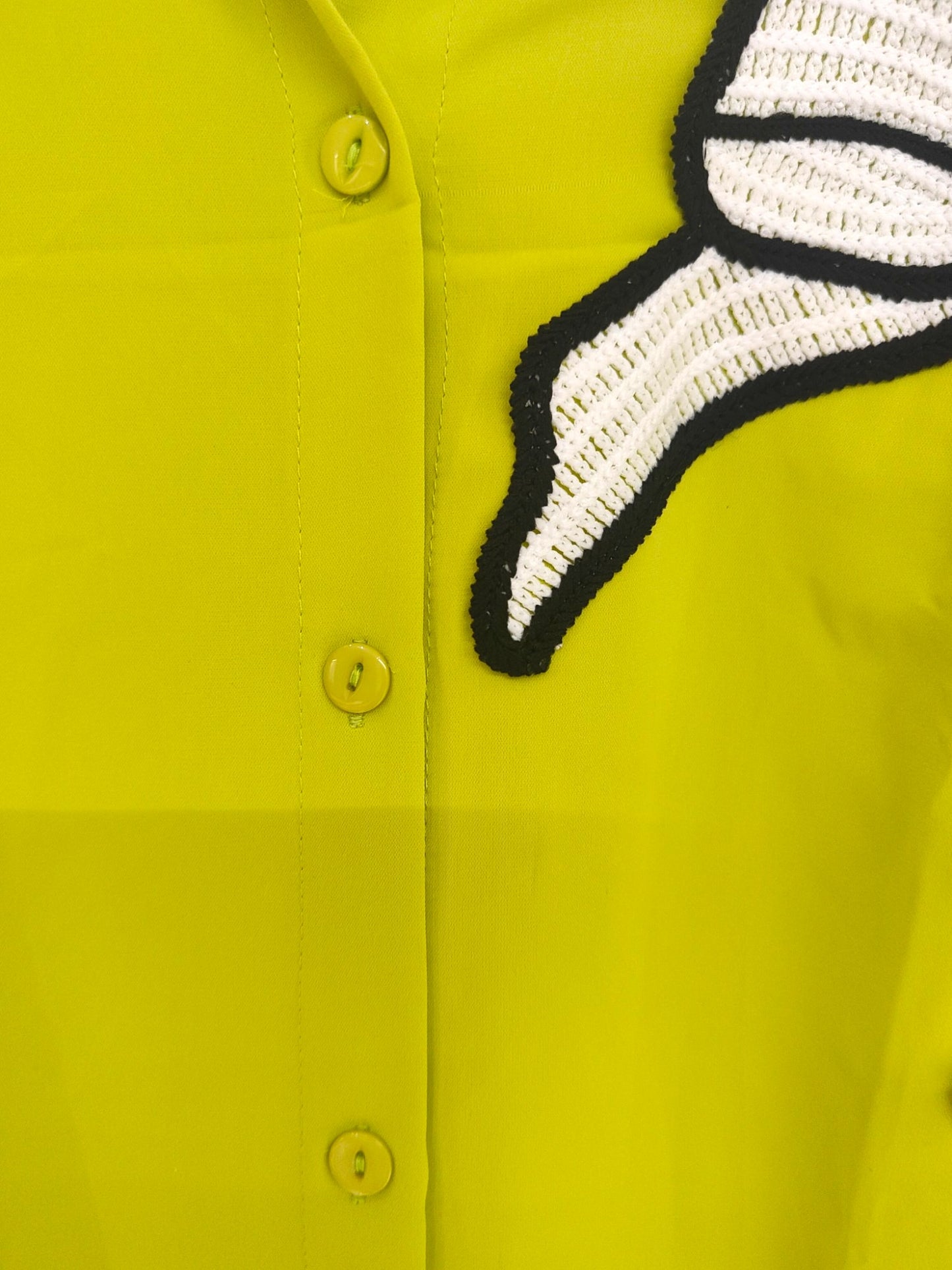 Lia Satin Shirt cum dress - Fluorescent Green