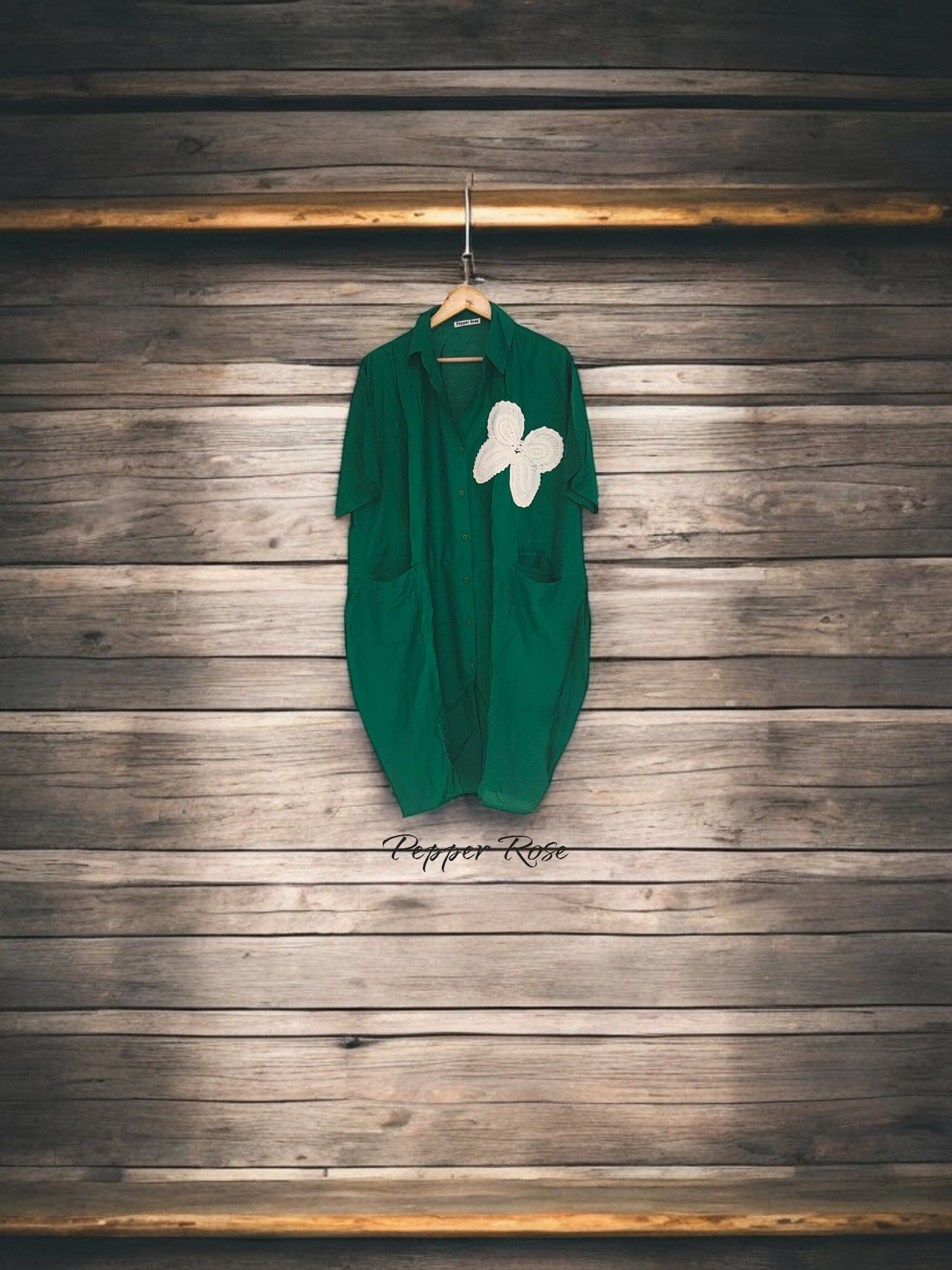 Anaisa oversized shirt - Green