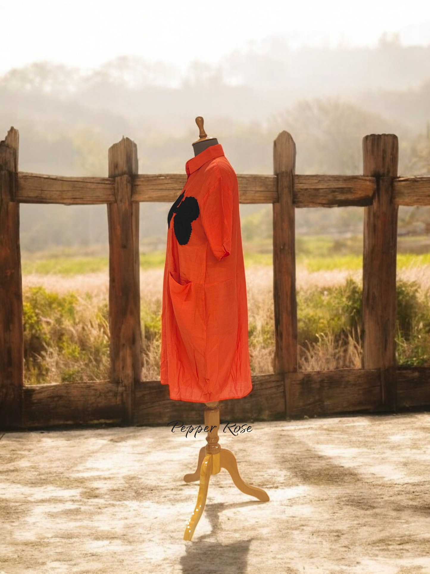Anaisa oversized shirt - Orange