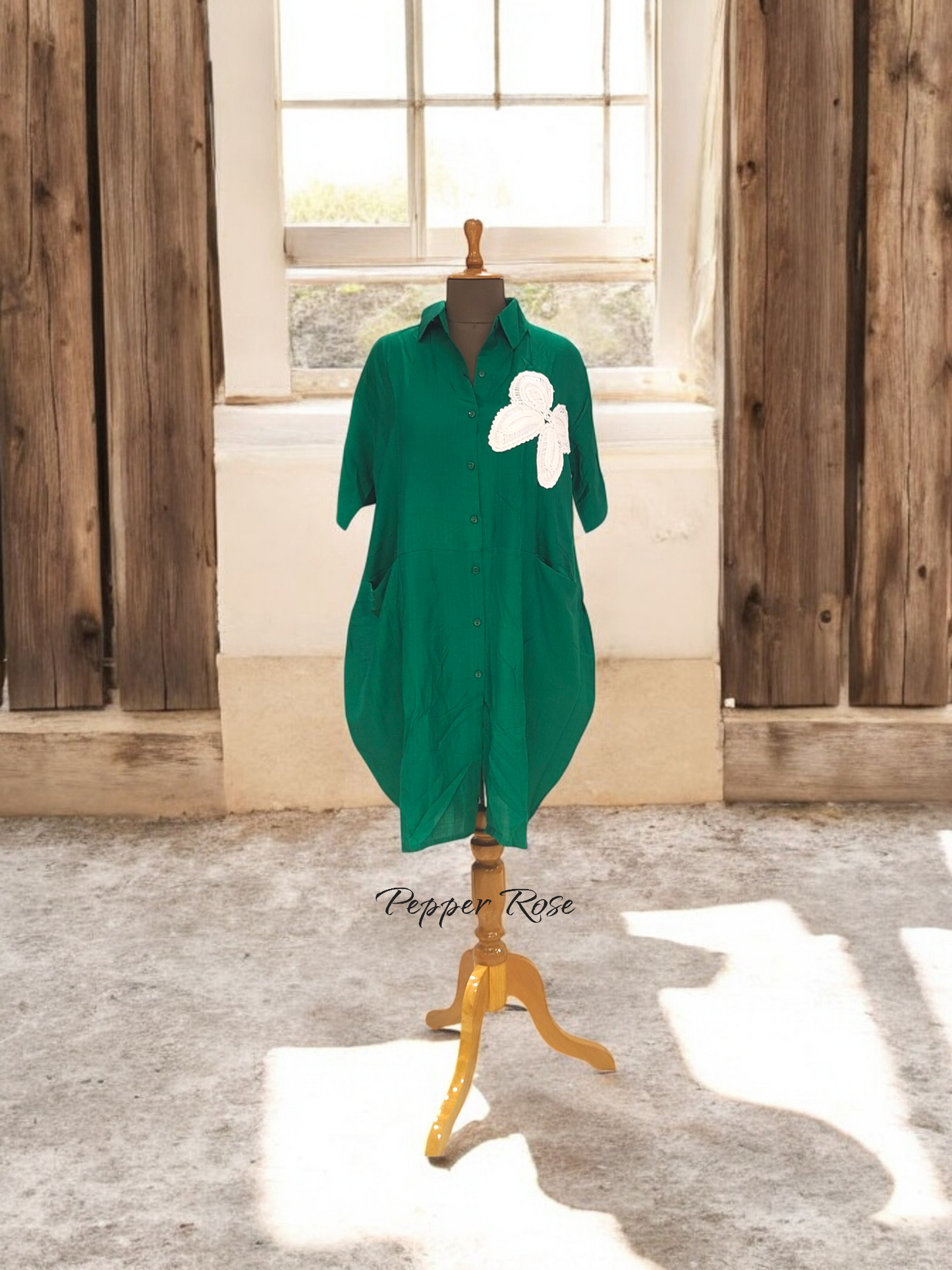 Anaisa oversized shirt - Green