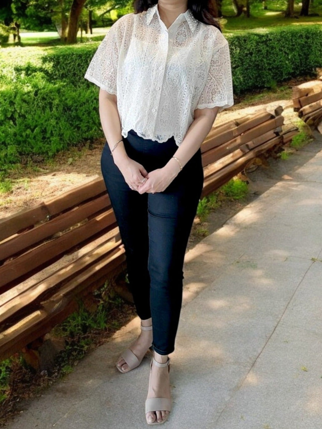 Abigal embellished blouse shirt - offwhite